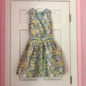 NWT ASOS petite floral skater dress w/ back cutout